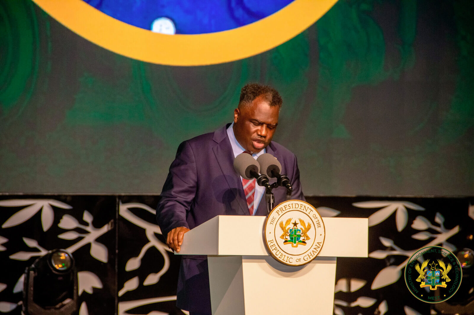 A speaker at the opening ceremony of the Mining in Motion Conference 2026.