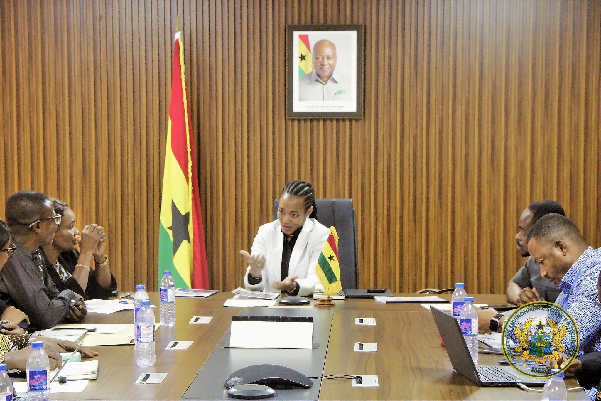 Hon. Dr Zanetor Agyeman-Rawlings meets Ghana’s COP31 Negotiators Team at the Ministry’s Conference Room.