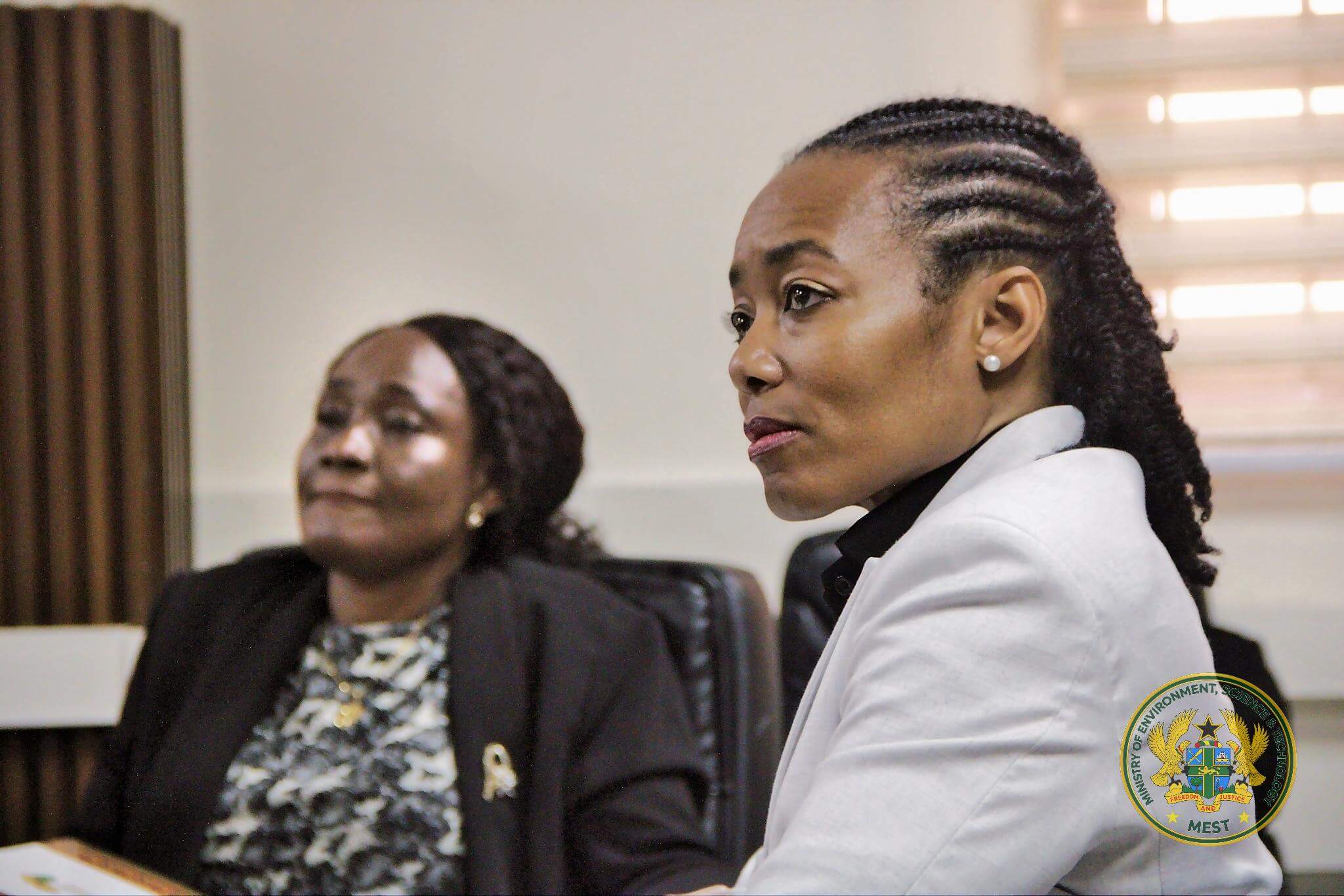 Hon. Dr Zanetor Agyeman-Rawlings during the meeting with the negotiating team.