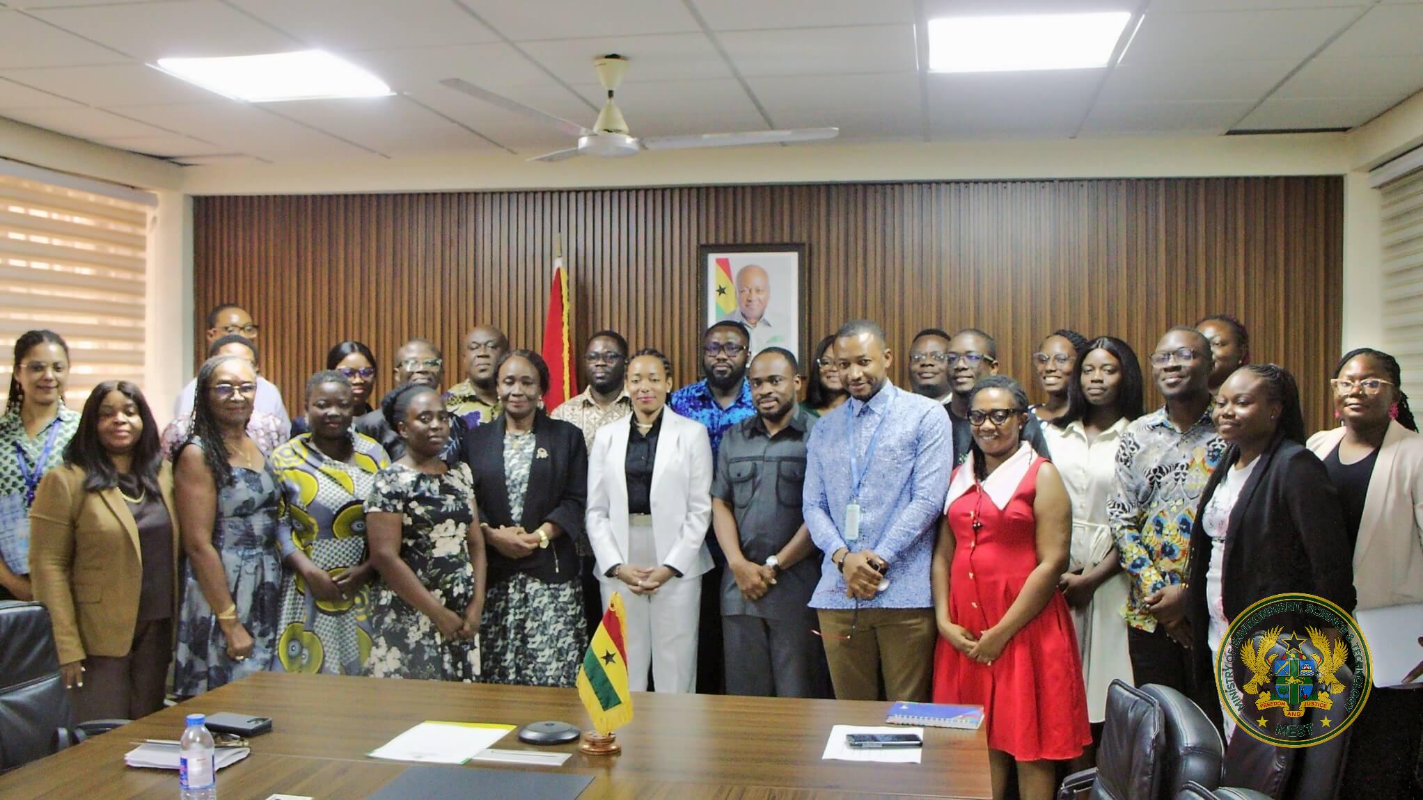 Group photograph of the Minister with members of Ghana’s COP31 Negotiators Team.