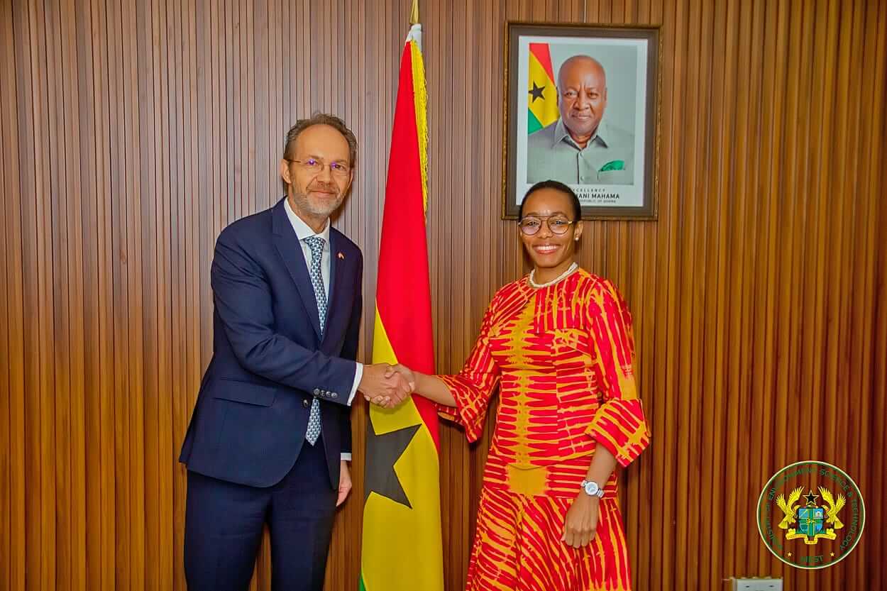 Hon. Dr. Zanetor Agyeman-Rawlings with British High Commissioner, H.E. Christian Rogg.