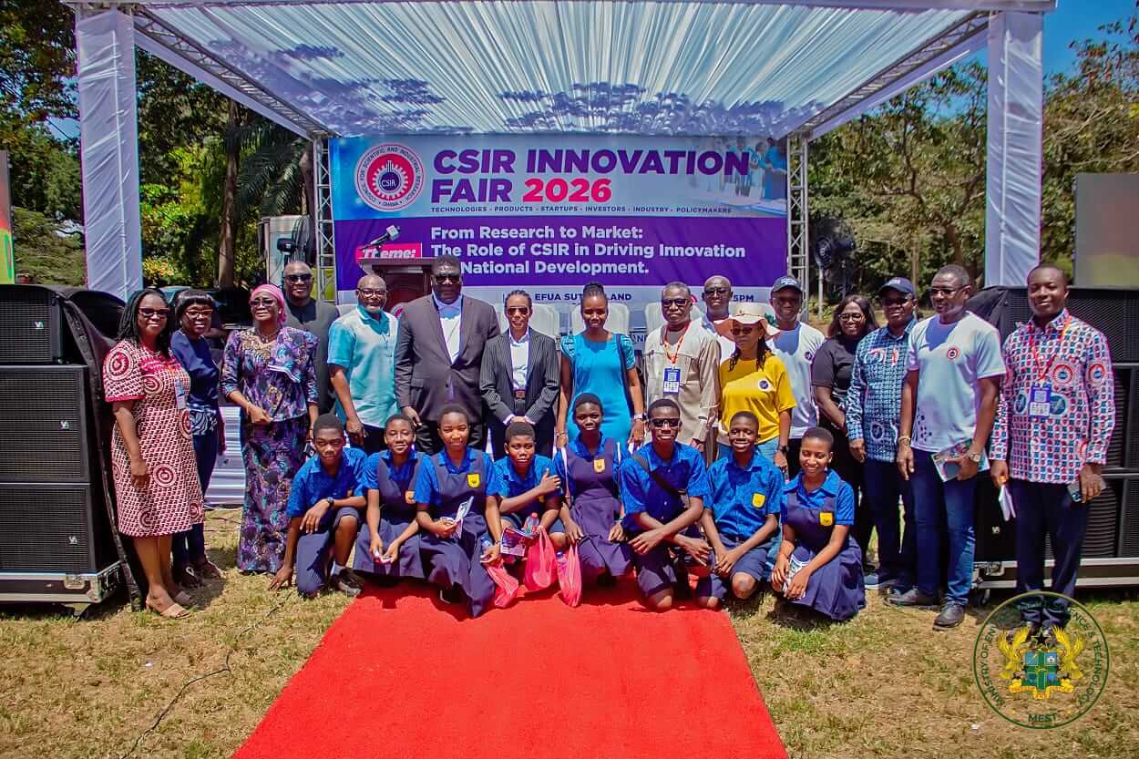 Group photograph of participants at the CSIR Innovation Fair 2026.