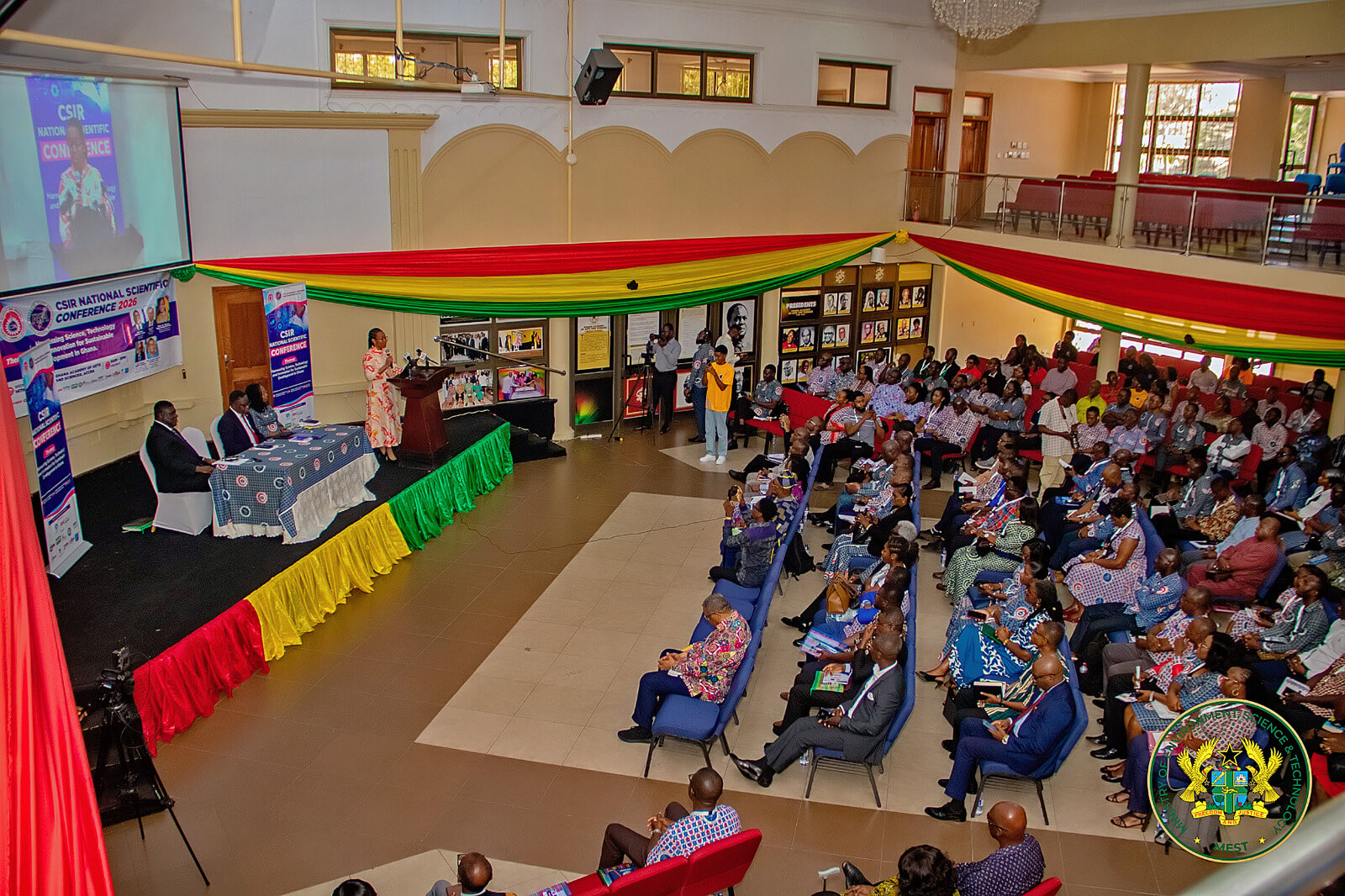A view of the conference hall at the Ghana Academy of Arts and Sciences.
