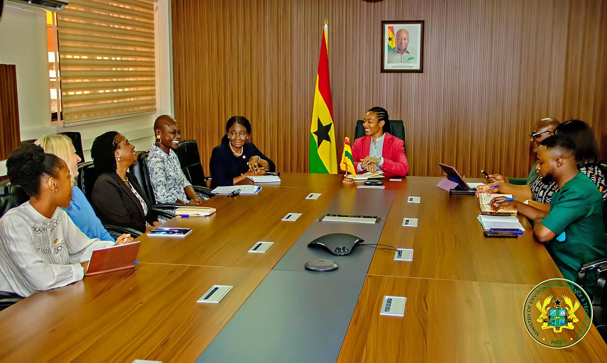 Hon. Dr Zanetor Agyeman-Rawlings in discussion with the Ambassador of France to Ghana, H.E. Diarra Dime-Labille.