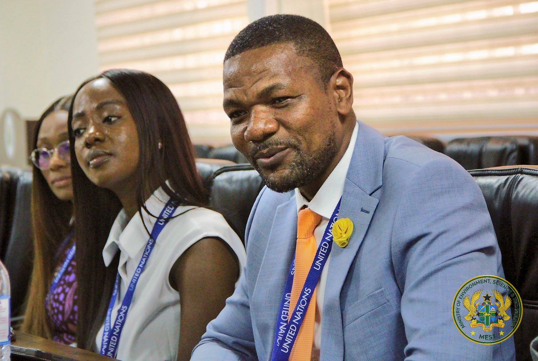 Members of the UNU-INRA delegation during the courtesy call.