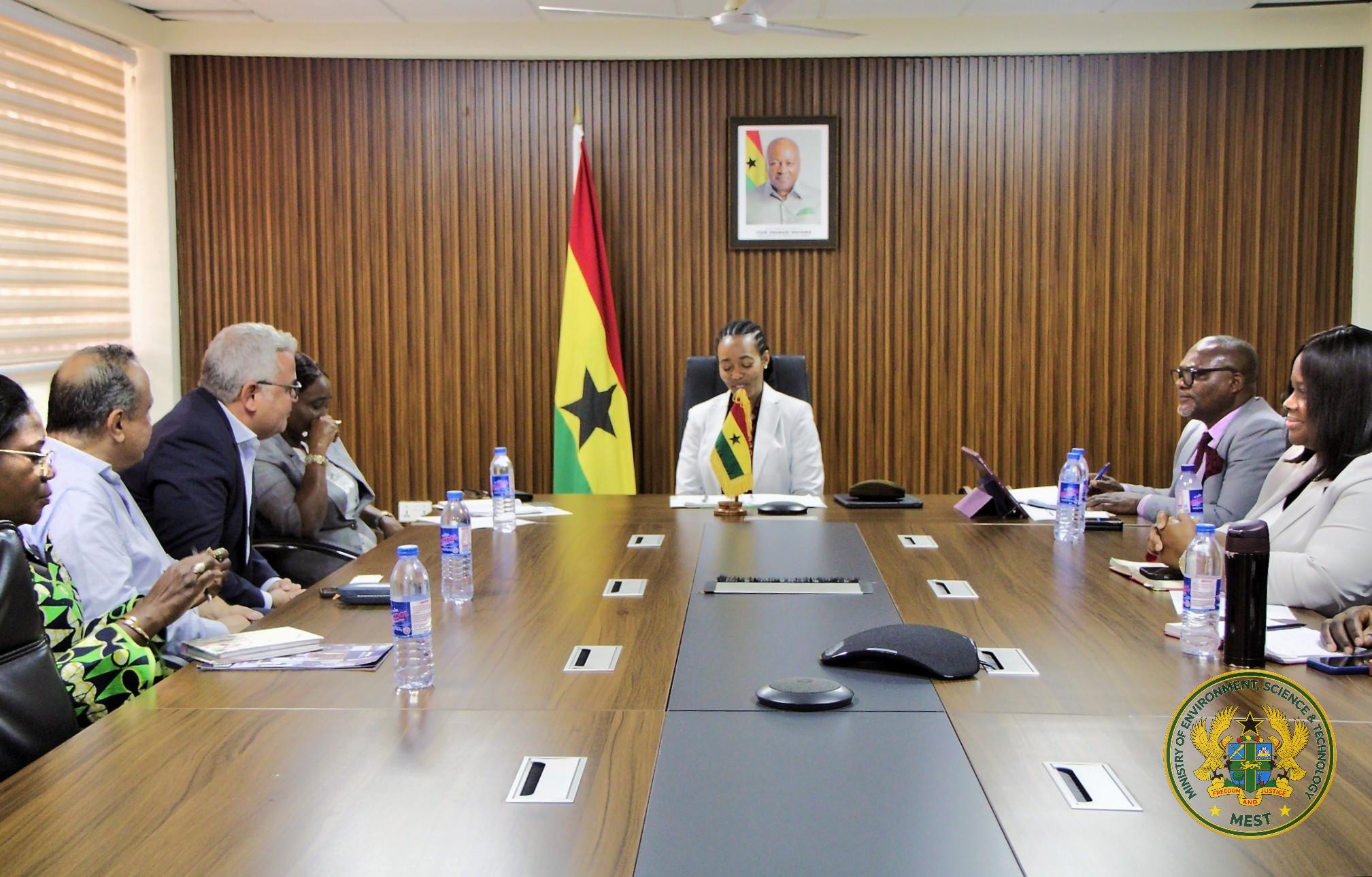 The Minister meets the YES PAC West Africa Ltd. delegation.