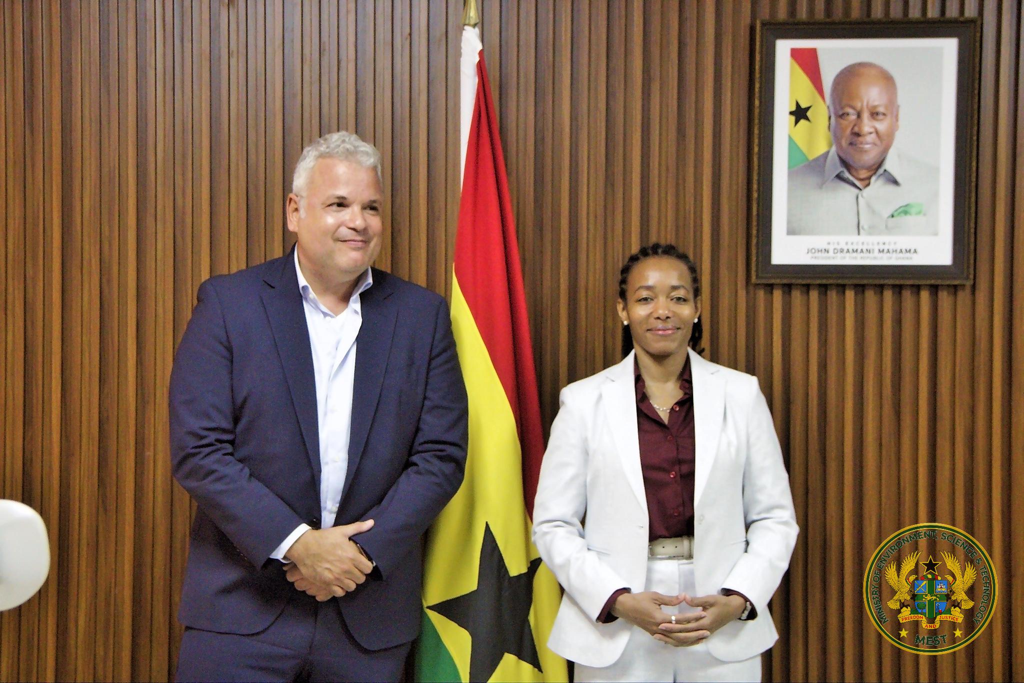 The Minister with the YES PAC West Africa Ltd. delegation.